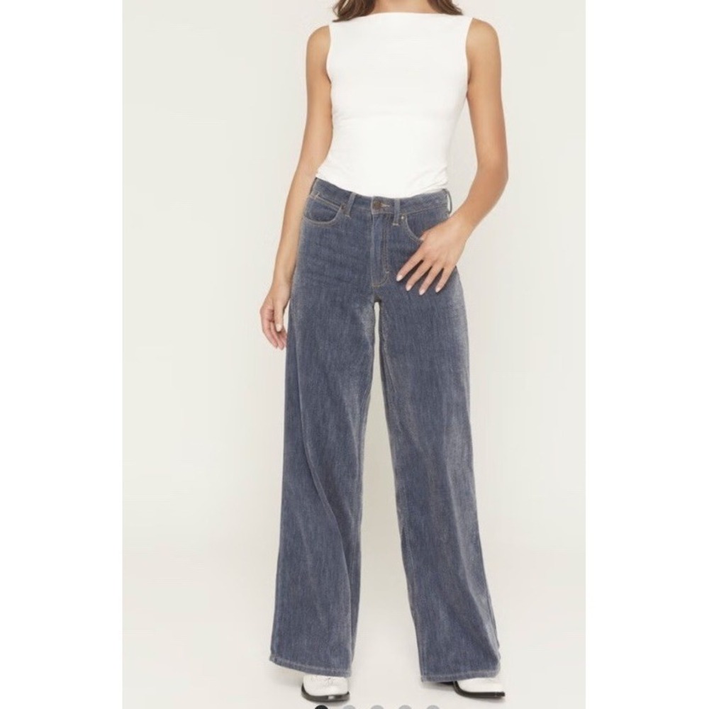 Wrangler Retro Womens Bailey High Rise Wide Leg Soft Denim Jeans 30X32 NEW